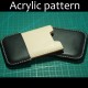 With instruction -Laser cut Acrylic template, name card case pattern, A-29