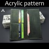 Laser cut Acrylic template, PMMA pattern, long wallet template, A-33