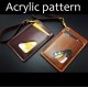 Laser cut Acrylic template, PMMA pattern, card case template, A-34 Laser cut Acrylic template, PMMA pattern, card case template, A-34