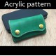 Laser cut Acrylic template, PMMA pattern, key holder template, A-39