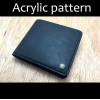 Laser cut Acrylic template, PMMA pattern, short wallet template,A-4