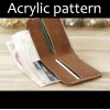 Laser cut Acrylic template, PMMA pattern, simple short wallet template, A-40