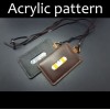 Laser cut Acrylic template, PMMA pattern, card case template, A-41