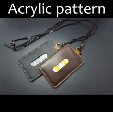 Laser cut Acrylic template, PMMA pattern, card case template, A-41