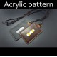 Laser cut Acrylic template, PMMA pattern, card case template, A-41 Laser cut Acrylic template, PMMA pattern, card case template, A-41