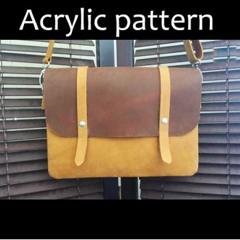 Laser cut Acrylic template, PMMA pattern, cross body bag template, A-42