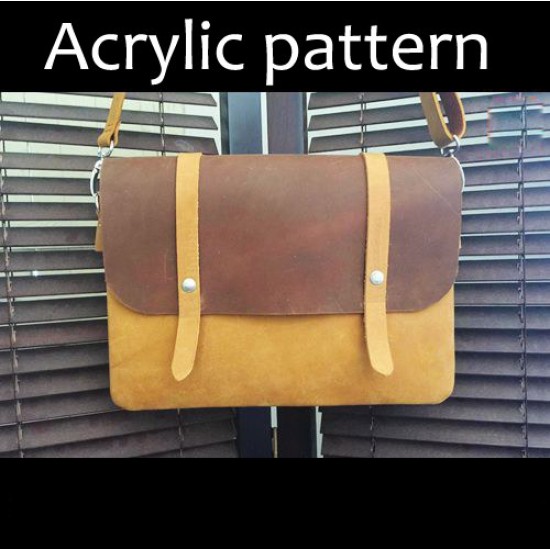 Laser cut Acrylic template, PMMA pattern, cross body bag template, A-42 Laser cut Acrylic template, PMMA pattern, cross body bag template, A-42