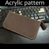 Laser cut Acrylic template, PMMA pattern, zipper purse template, A-43