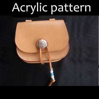 Laser cut Acrylic template, PMMA pattern, waist bag template, A-46