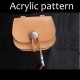 Laser cut Acrylic template, PMMA pattern, waist bag template, A-46