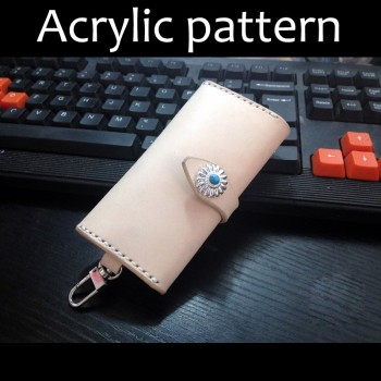 Laser cut Acrylic template, PMMA pattern, key holder template, A-50