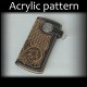 Laser cut Acrylic template, PMMA pattern, long wallet template, A-52