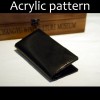 Laser cut Acrylic template, PMMA pattern, long wallet template, A-56