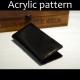 Laser cut Acrylic template, PMMA pattern, long wallet template, A-56
