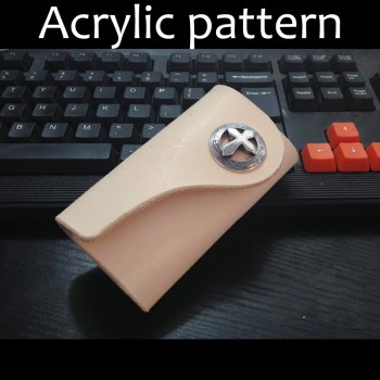 Laser cut Acrylic template, PMMA pattern, key case template, A-58