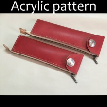 Laser cut Acrylic template, PMMA pattern, pencil case template, A-60