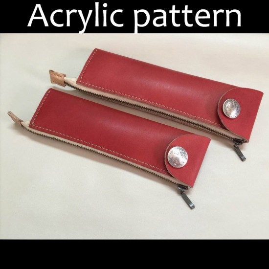 Laser cut Acrylic template, PMMA pattern, pencil case template, A-60