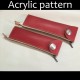 Laser cut Acrylic template, PMMA pattern, pencil case template, A-60