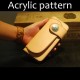 With instruction - Laser cut Acrylic template, long wallet pattern, A-61