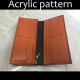 Laser cut Acrylic template, PMMA pattern, long wallet template, A-62