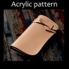 Laser cut Acrylic template, PMMA pattern, long wallet template, A-65