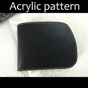 Laser cut Acrylic template, PMMA pattern,short wallet template, A-66