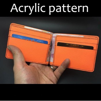 Laser cut Acrylic template, PMMA pattern, short wallet template, A-73