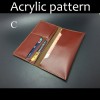 Laser cut Acrylic template, PMMA pattern, long wallet template, A-75