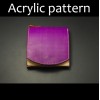 Laser cut Acrylic template, PMMA pattern, short wallet template, A-78