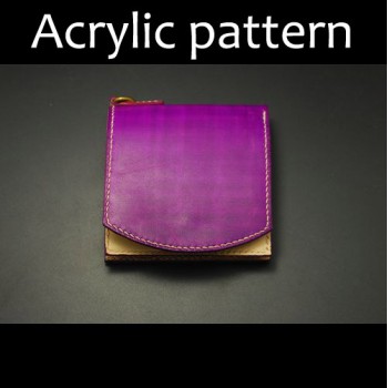 Laser cut Acrylic template, PMMA pattern, short wallet template, A-78