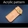 Laser cut Acrylic template, PMMA pattern, long wallet template, A-80