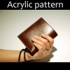 Laser cut Acrylic template, PMMA pattern, short wallet template, A-81