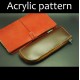 With instruction - Laser cut Acrylic template, pencil case pattern, A-82