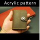 Laser cut leather Acrylic template, PMMA pattern, name card case template, A-86 Laser cut leather Acrylic template, PMMA pattern, name card case template, A-86