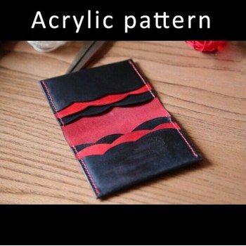 Laser cut Acrylic template, PMMA pattern, card case template, A-88
