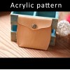 Laser cut Acrylic template, PMMA pattern, wine jar coin puse template, A-89