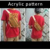 With instruction - Laser cut Acrylic template, chest bag template, A-90