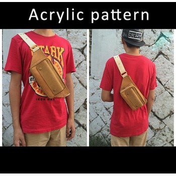 With instruction - Laser cut Acrylic template, chest bag template, A-90