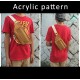 With instruction - Laser cut Acrylic template, chest bag template, A-90