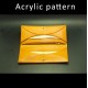 With instruction - Laser cut Acrylic template, PMMA pattern, long wallet template, A-91