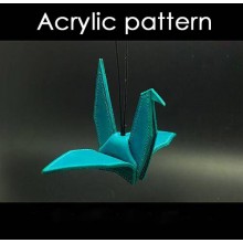 With instruction - Laser cut Acrylic template,leather crane template, A-92
