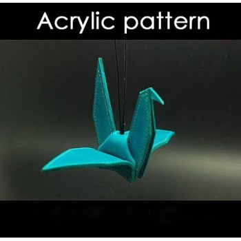 With instruction - Laser cut Acrylic template,leather crane template, A-92