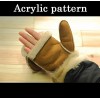 Laser cut Acrylic template, PMMA pattern, glove template, A-93