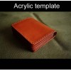 Laser cut Acrylic template, PMMA pattern, short wallet template, A-94