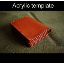 Laser cut Acrylic template, PMMA pattern, short wallet template, A-94 Laser cut Acrylic template, PMMA pattern, short wallet template, A-94