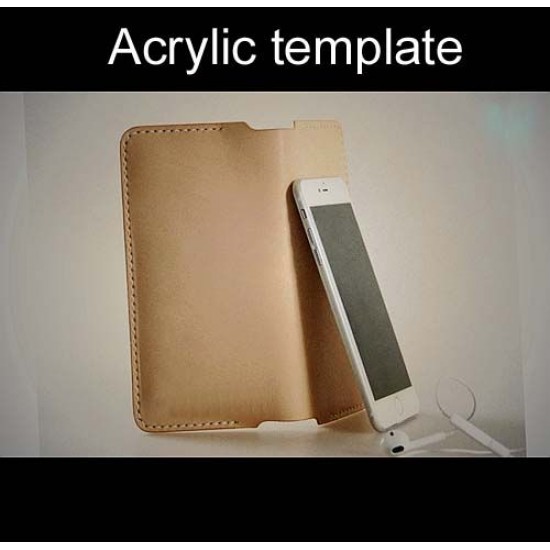 Laser cut Acrylic template, PMMA pattern, long wallet template, A-95
