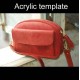 With instruction - Laser cut Acrylic template, women cross body bag template, A-96 With instruction - Laser cut Acrylic template, women cross body bag template, A-96