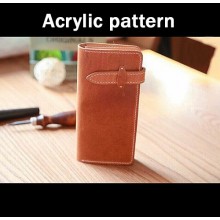 Laser cut Acrylic template, PMMA pattern,long wallet template, A-97 Laser cut Acrylic template, PMMA pattern,long wallet template, A-97