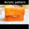 With instruction - Laser cut Acrylic template, card case passport sleeve pattern, A-98