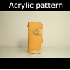 Laser cut Acrylic template, PMMA pattern, long wallet template, A-99